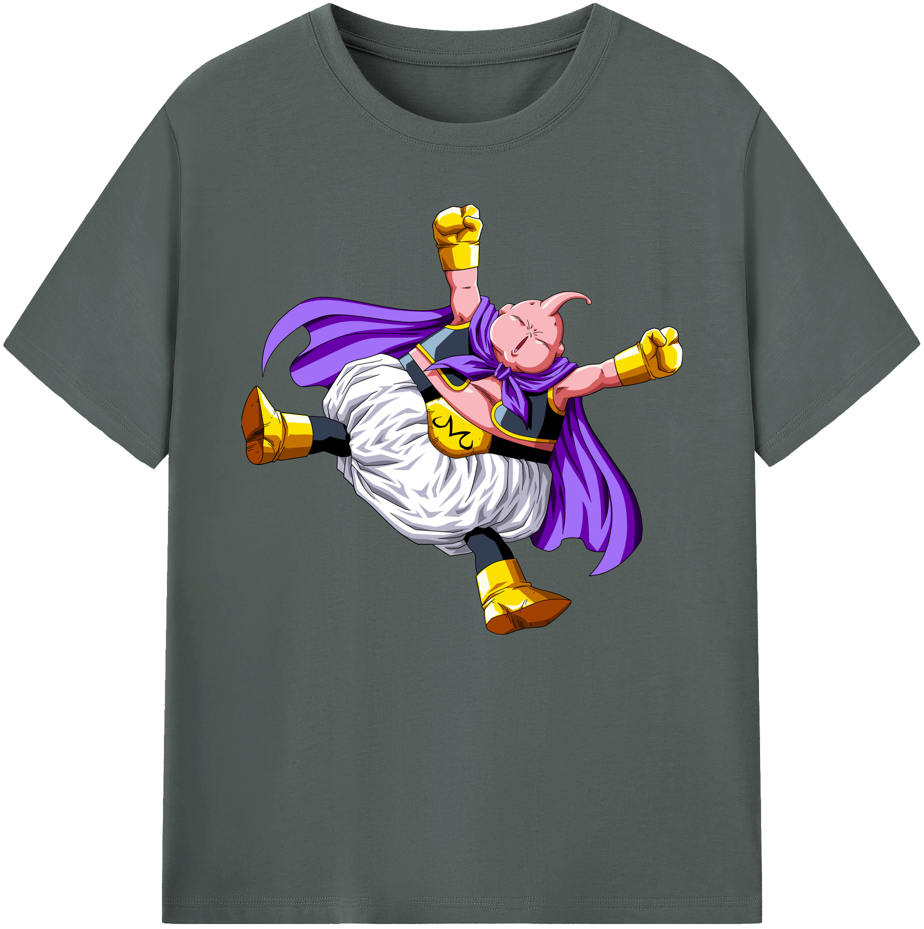 （画像用） ドラゴンボール 魔人ブウ DRAGON BALL Majin Buu 綿100％ メンズ半袖Tシャツ｜肌触りやわらか＆通気性